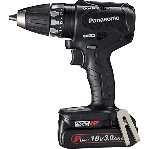 Panasonic デュアル 18V3.0Ah 充電式ドリルドライバー 黒
