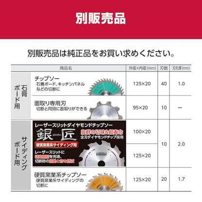 京セラ 電子集じん丸ノコ 125mm