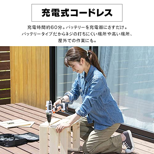 IRIS 100939 充電式ドライバドリル