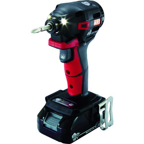 MAX 【売切廃番】18V充電インパクトドライバセット（アカ）2.5Ah