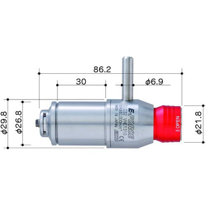 E‐FORCE マイクログラインダー用オプションパーツ レバークランプ 全長86.2mm