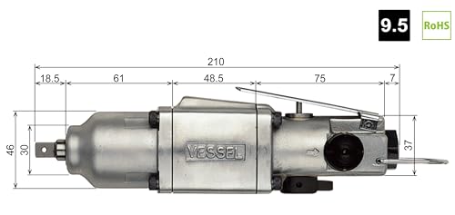 VESSEL エアーインパクトレンチダブルハンマーGTS65W