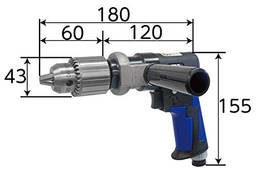 SP 超軽量エアードリル13mm（正逆回転機構付き）