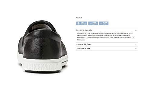 ビルケンシュトック　スチール先芯入りスリッポンタイプ本革安全靴“ＱＳ４００”　ブラック