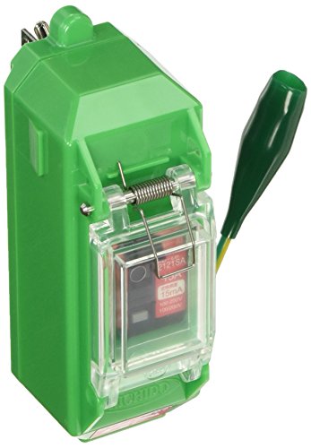 NICHIDO プラグインポッキンブレーカ 過負荷漏電保護兼用（15A／15mA感度） 抜止コンセント付