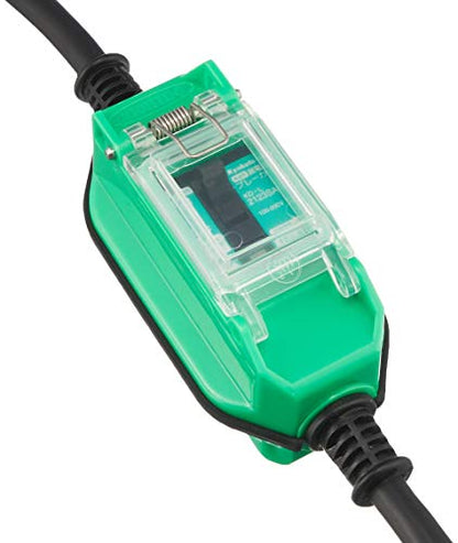 NICHIDO 防雨型ポッキン延長ブレーカ 100V 漏電しゃ断器付 1m