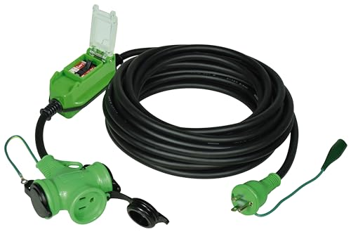 NICHIDO 防雨型ポッキン延長ブレーカ 100V 過負荷漏電保護兼用 10m