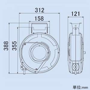 ハタヤ コードマック2 単相100V 10m 三ツ口コンセント