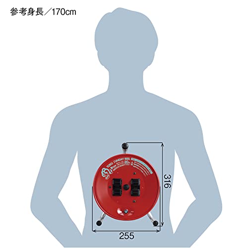 ハタヤ トクサンデーリール 単相100V 20m