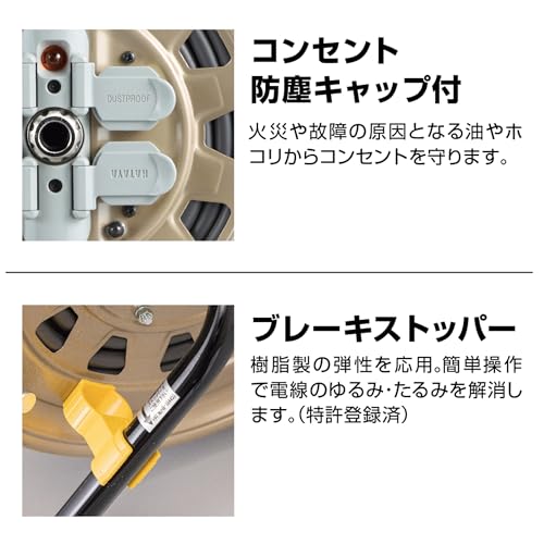 ハタヤ サンタイガーリール 単相100V 30m
