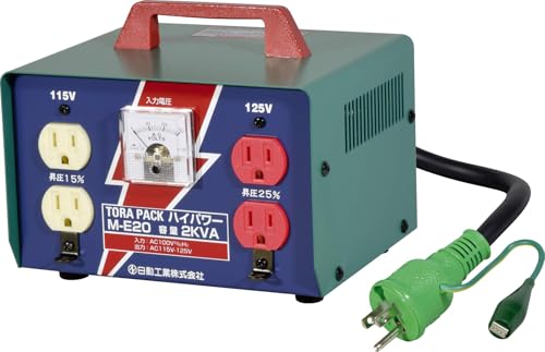 NICHIDO 昇圧専用トランス 標準型（連続定格） 2KVA 3芯タイプ アース付