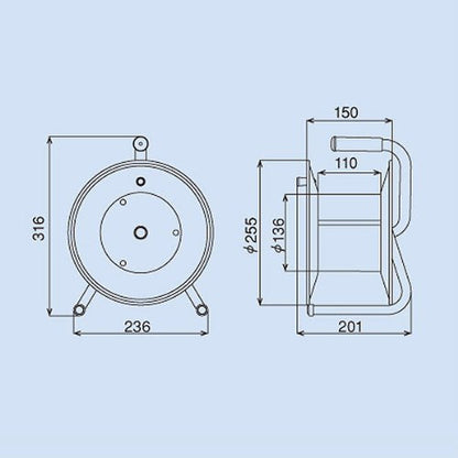 ハタヤ トクサンデーリール 単相100V20M