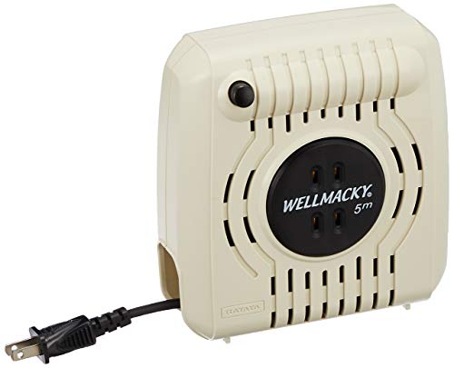 ハタヤ ウェルマッキー 単相100V 5m 自動巻 アイボリー
