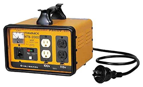 NICHIDO 変圧器 降圧専用トラパック アースチェック機能付 2KVA