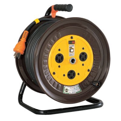 NICHIDO 電工ドラム 三相200Vドラム アース付 極太電線 30m