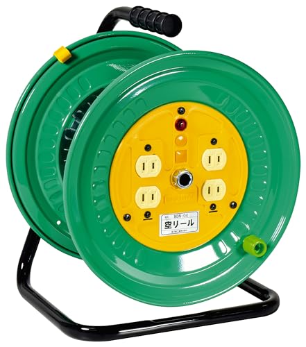 NICHIDO 空リール 100V コンセント4個付