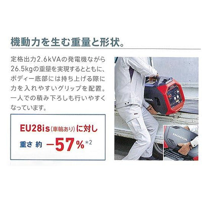 HONDA 正弦波インバーター搭載発電機 2.6kVA（交流専用）