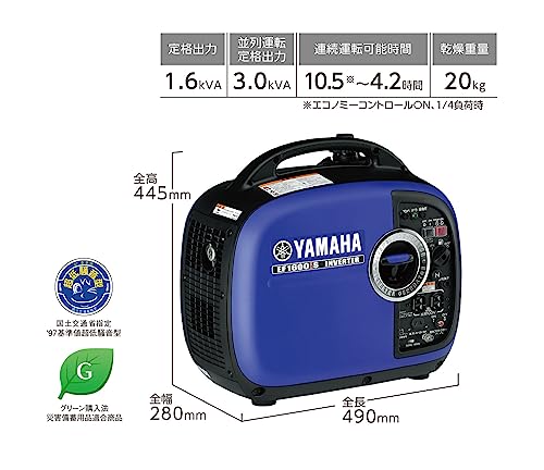Yamaha 防音型インバータ式発電機