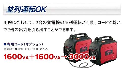 MEIHO 防音型インバータガソリン発電機HPG−1600I2