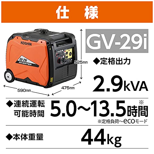 工進 防音型インバーター発電機