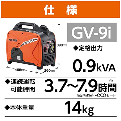 工進 防音型インバーター発電機