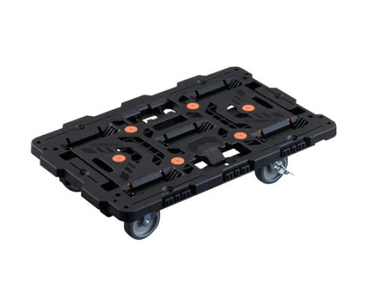 TRUSCO 連結式樹脂製平台車 ビートル 700X450 自在5輪 内2輪ストッパー付