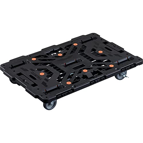 TRUSCO 連結式樹脂製平台車 ビートル 900X600 自在5輪 内2輪ストッパー付