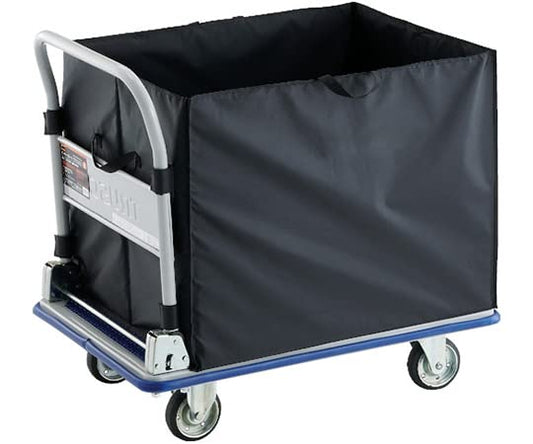 TRUSCO プレス製台車 ドンキーカート 折りたたみ式 CHBAハンドトラックボックス付 915X615