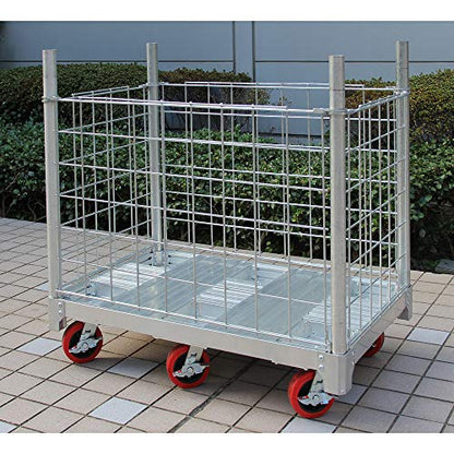 ハセガワ アルミ運搬車 イットン台車メッシュ囲い