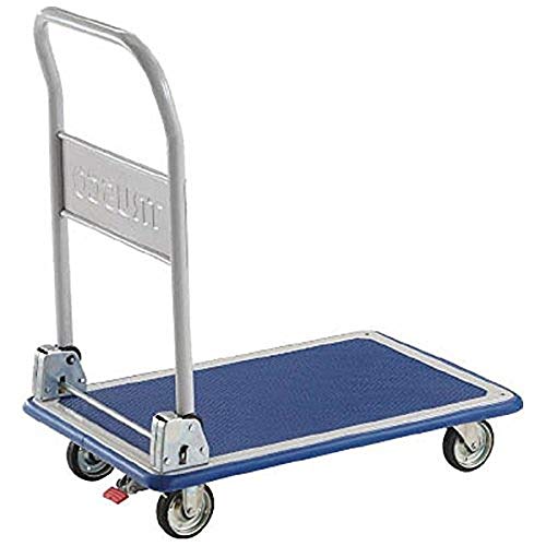 TRUSCO プレス製台車 ドンキーカート 折りたたみ式740×480 ストッパー付