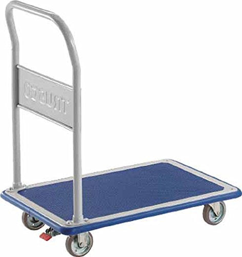 TRUSCO プレス製台車 ドンキーカート 固定式740×480 ストッパー付