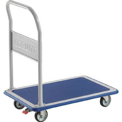 TRUSCO プレス製台車 ドンキーカート 固定式915×615 ストッパー付
