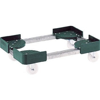 TRUSCO 伸縮式コンテナ台車 内寸300−400X500−600 スチール製