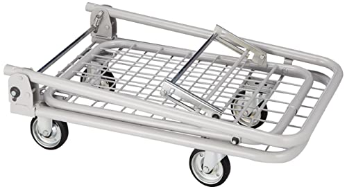 TRUSCO 軽量メッシュ台車 アミー 折りたたみ式2段型
