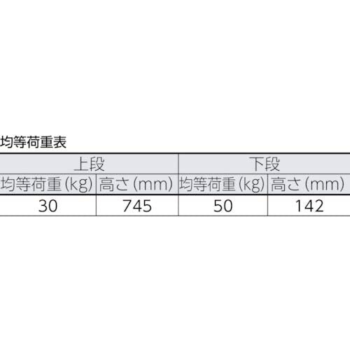 TRUSCO 軽量メッシュ台車 アミー 折りたたみ式2段型