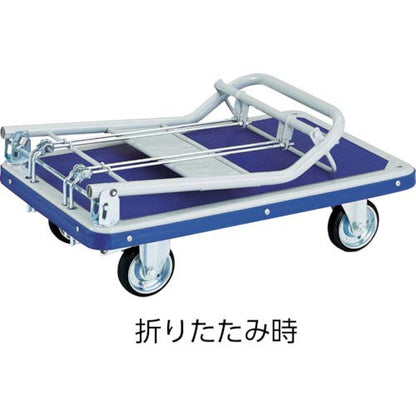 TRUSCO プレス製台車 ドンキーカート ハンド式ブレーキタイプ740X480