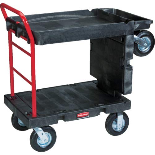 ラバーメイド 樹脂製運搬車 コンバーチブルプラットフォームトラック 長さ1217×幅616×320mm ハンドル高さ1133mm