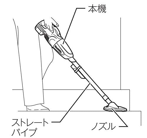 マキタ　充電式クリーナ　１８Ｖ　カプセル式　ワンタッチスイッチ　ホワイト白　（本体・バッテリ・充電器付）