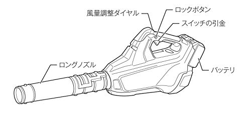 マキタ　充電式ブロワ　３６Ｖ（１８＋１８Ｖ）最大風量１３．４ｍ３／分　本体のみ　（バッテリ・充電器別売）