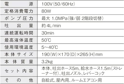 タスコ ポータブルエアコン洗浄機