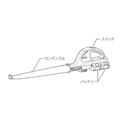 マキタ 充電式ブロワ 36V（18＋18V）最大風量4.4m3／分 （本体・バッテリ×2・充電器付）