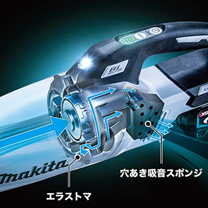 マキタ 充電式クリーナ 40Vmax カプセル式 ホワイト （本体のみ）