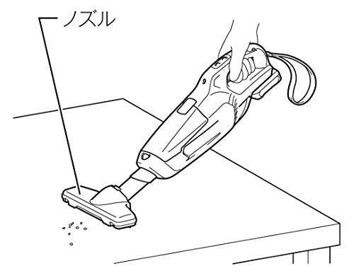 マキタ 充電式クリーナ 10.8V 紙パック式 ワンタッチスイッチ ホワイト （本体・バッテリ・充電器付）