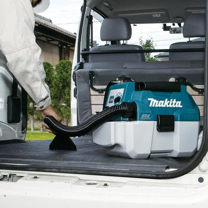 マキタ 充電式集じん機（乾湿両用） 18V 集じん容量7.5L 吸水4.5L 本体・ショルダベルト付 （バッテリ・充電器別売）