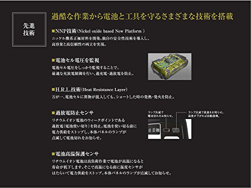 Panasonic V電池パック・充電器セット 電圧：18V 容量：5.0Ah 電源：AC100V