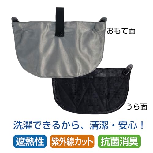 福徳 ヘルメット用インナーキャップ チタン涼感フラップ シルバー