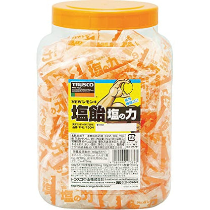 ＴＲＵＳＣＯ　【※軽税】塩飴　塩の力　７５０ｇ　レモン味　ボトルタイプ