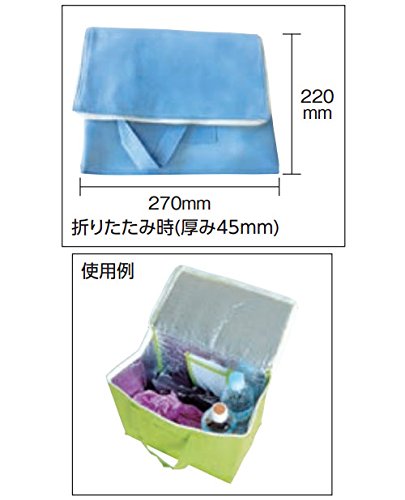 TRUSCO 不織布タイプ保冷バッグ ネイビー 容量9.7L 収納目安500mlペットボトル8本