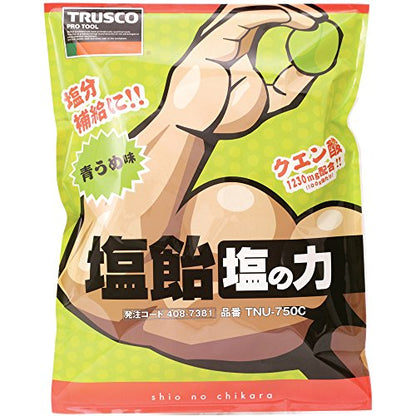 ＴＲＵＳＣＯ　【※軽税】塩飴　塩の力　７５０ｇ　青梅味　詰替袋　（１袋入）