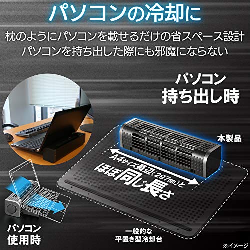 エレコム USB扇風機 多機能タイプ ブラック